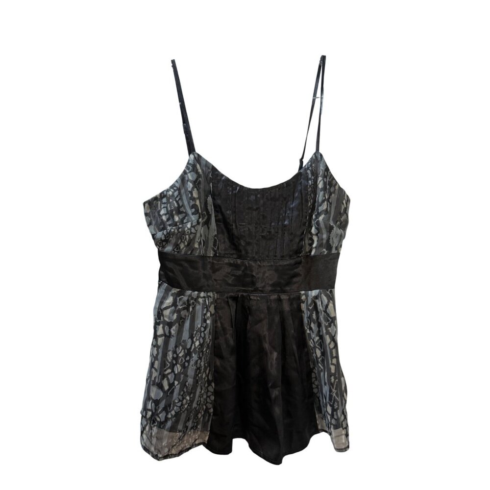 DKNY Jeans Womens S Black Sleeveless Empire Waist‎ Top